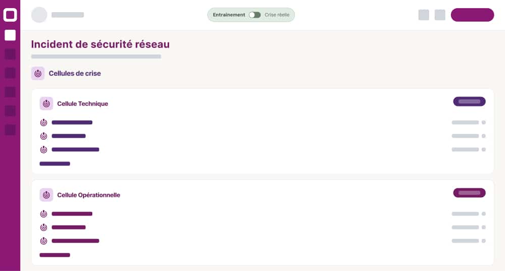 solution de pilotage de cellule de crise