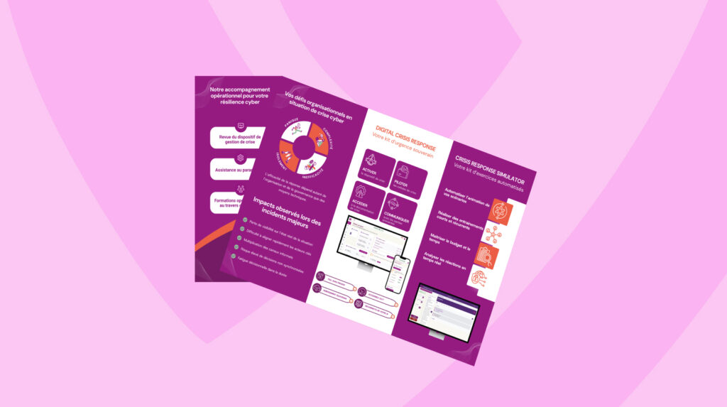 Plaquette de solutions aucae pour la gestion de crise cyber